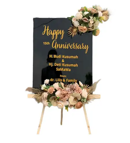 Papan Bunga Akrilik Monggot