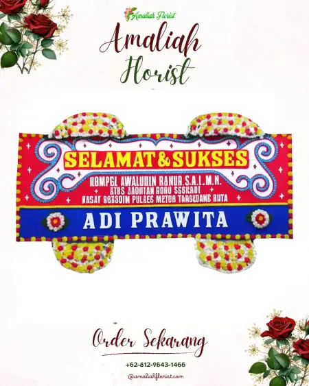 Papan Bunga Ucapan Selamat Monggot